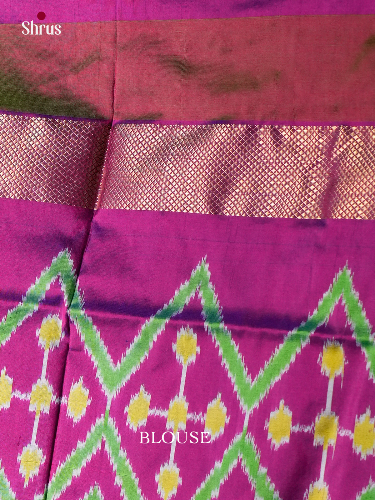 Ikkat Silk Saree - EDS18110 - Shop on Shrus.com