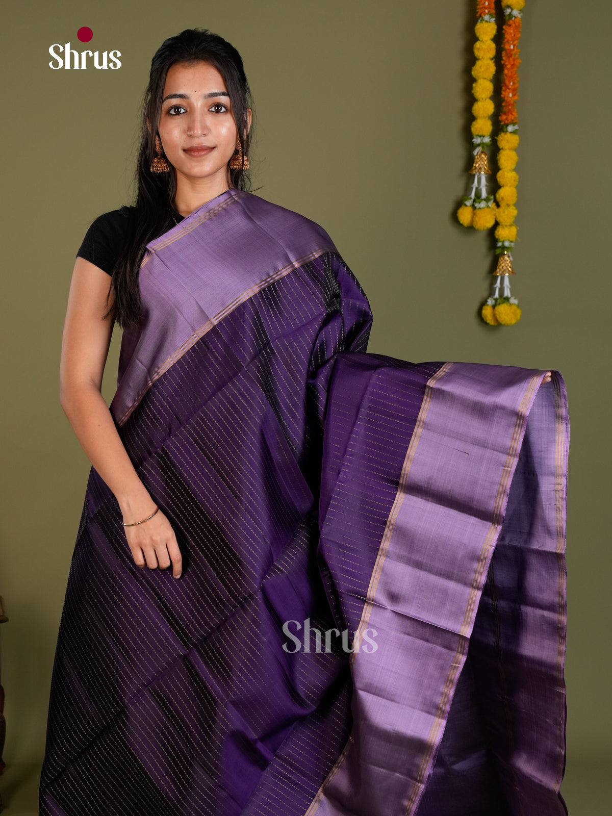Soft Silk Saree - EDS20019 - Shop on Shrus.com