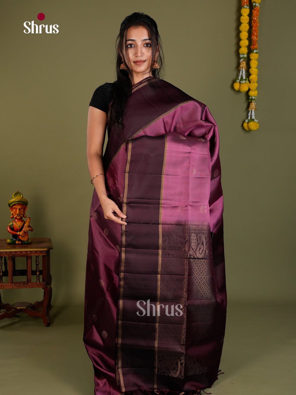 Soft Silk Saree - EDS20034 - Shop on Shrus.com