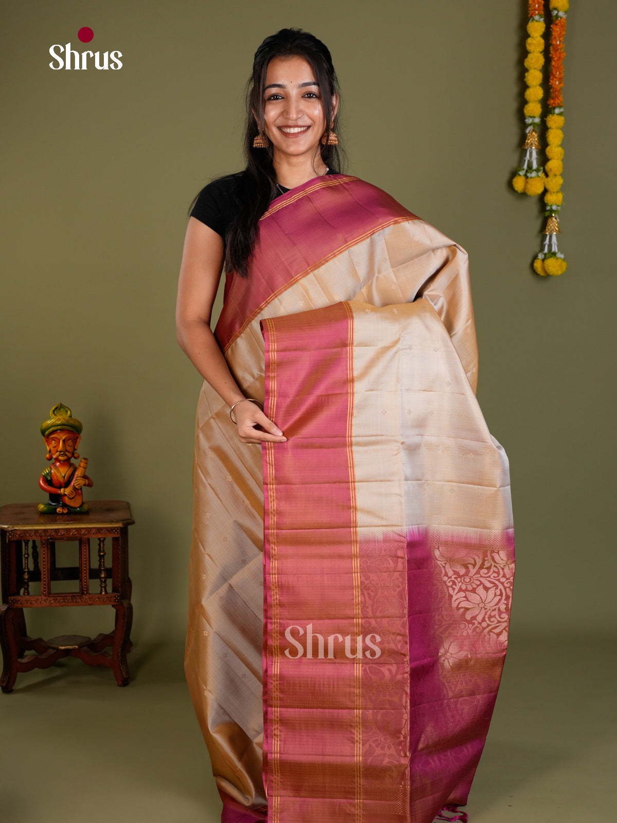 Soft Silk Saree - EDS20043 - Shop on Shrus.com