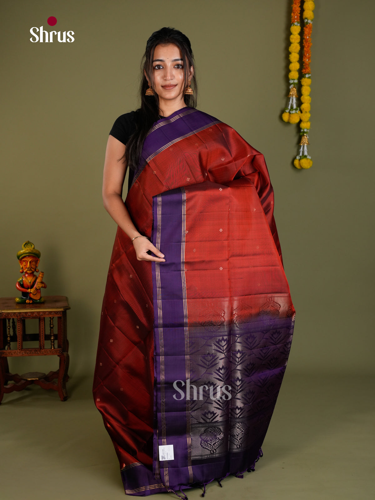 Soft Silk Saree - EDS20044 - Shop on Shrus.com