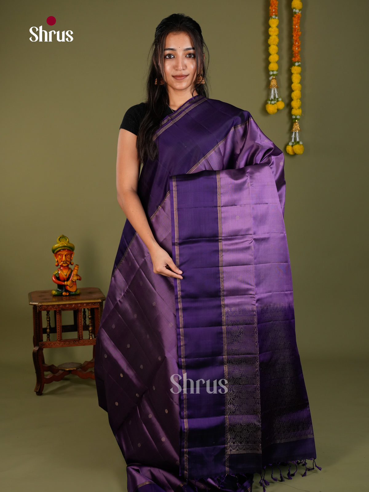 Soft Silk Saree - EDS20051 - Shop on Shrus.com
