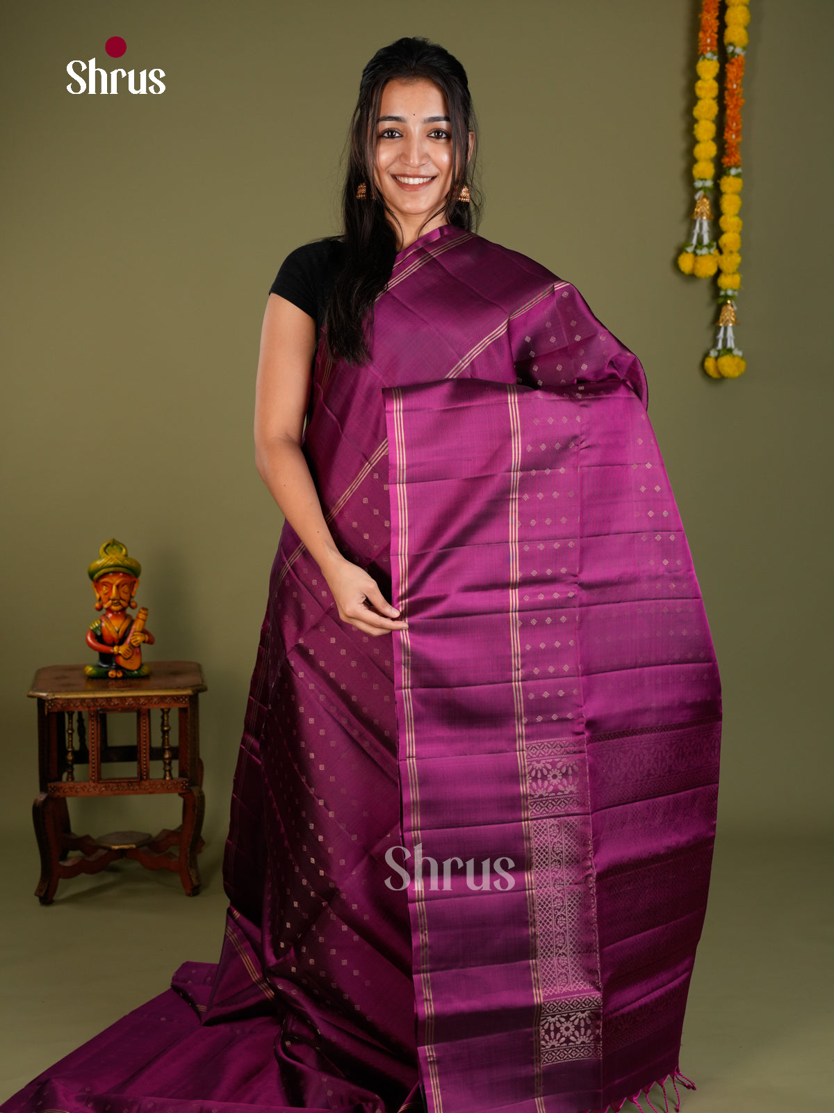 Soft Silk Saree - EDS20056 - Shop on Shrus.com