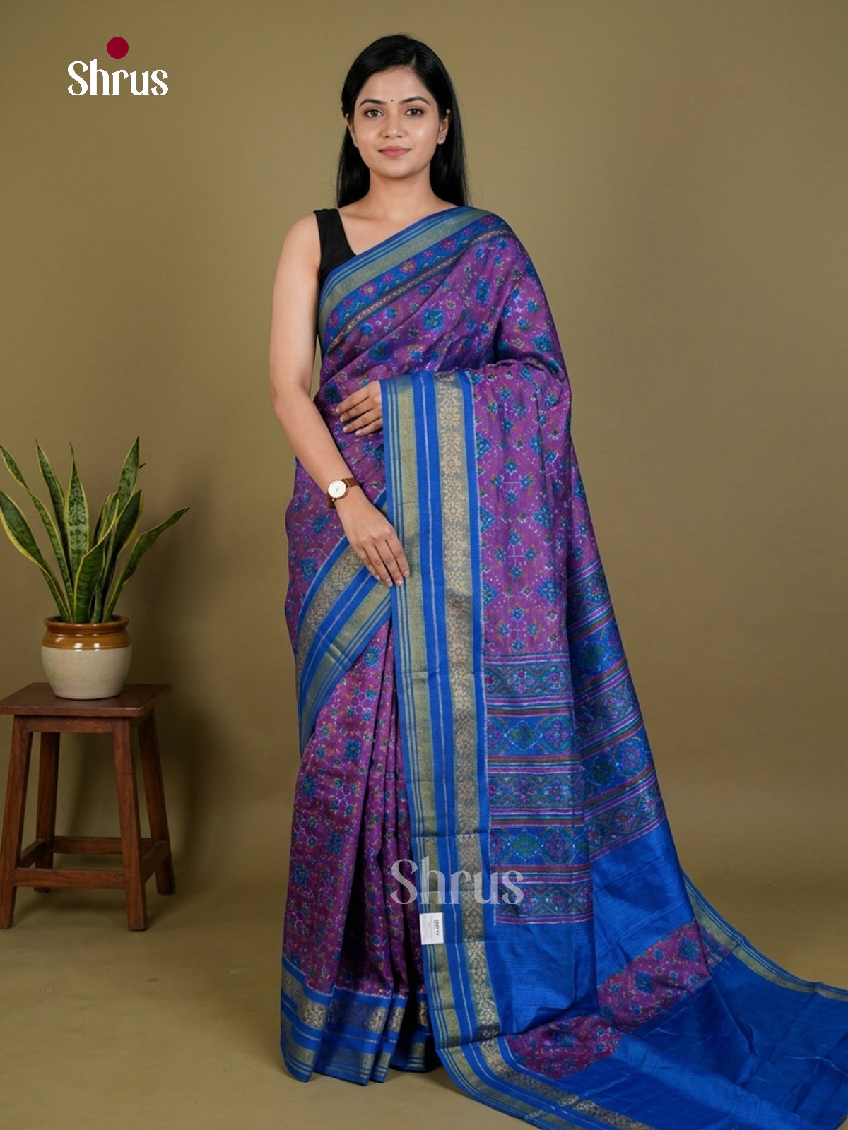 Semi Patola Saree - EDS21004 - Shop on Shrus.com