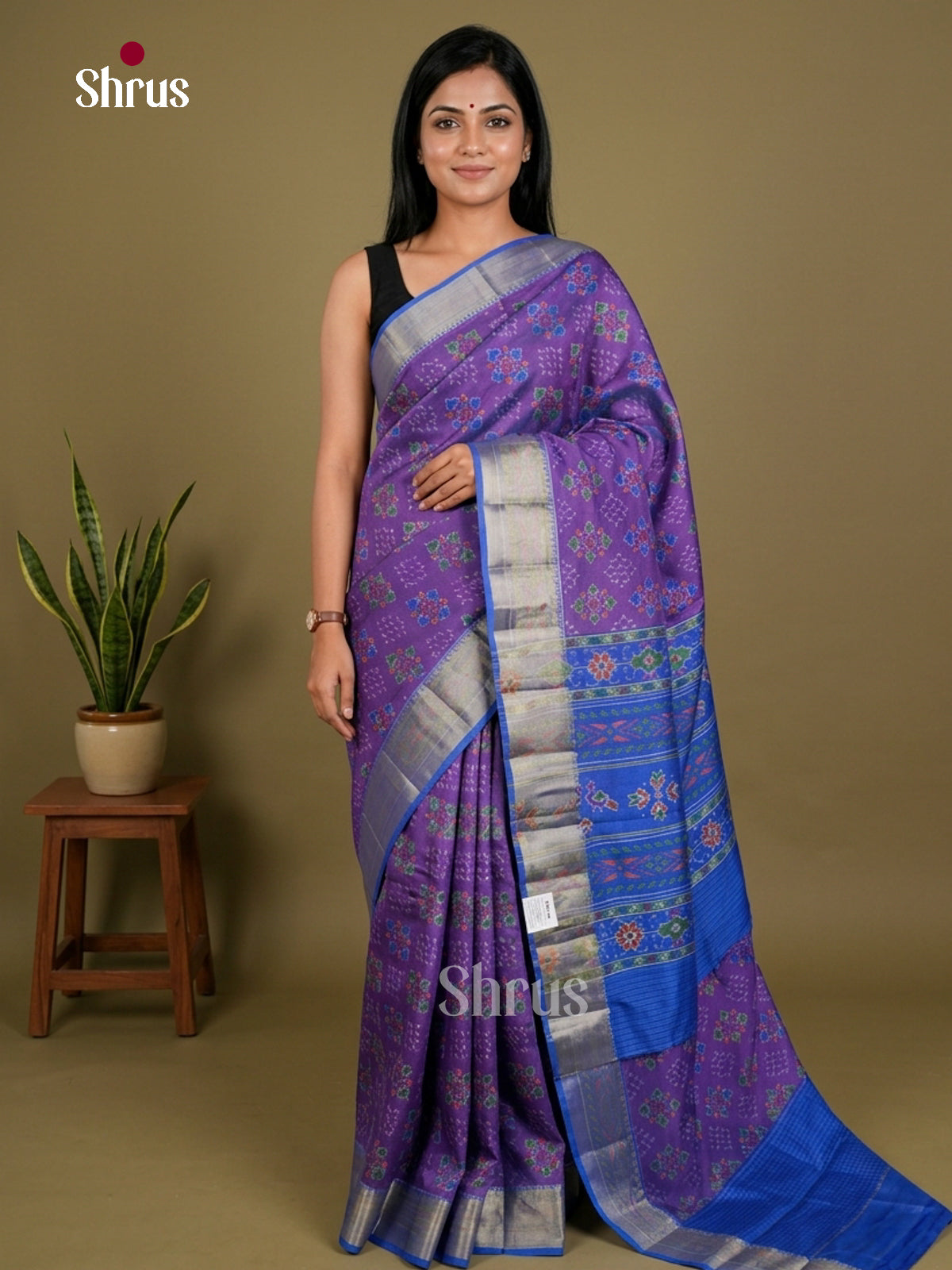 Semi Patola Saree - EDS21008 - Shop on Shrus.com