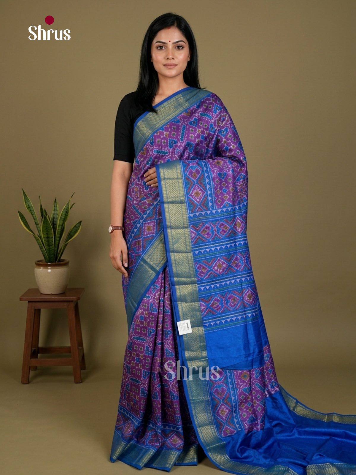 Semi Patola Saree - EDS21018 - Shop on Shrus.com