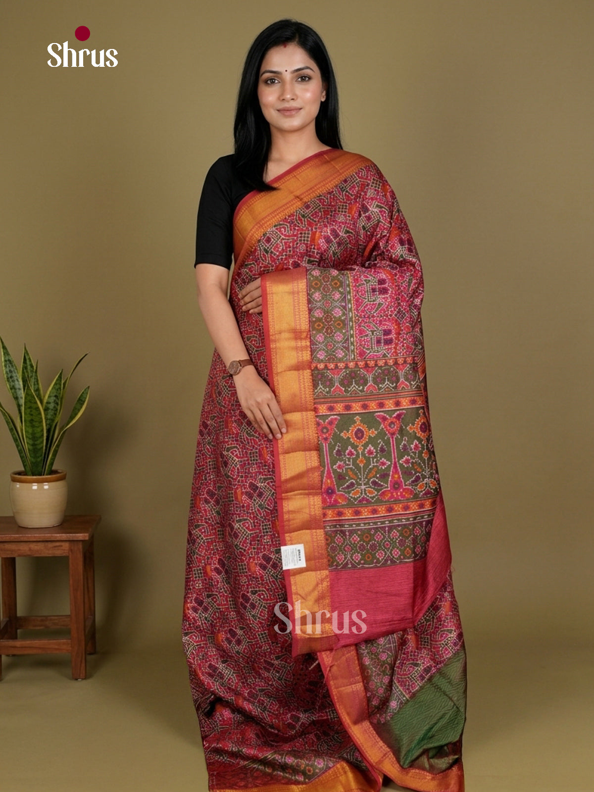 Semi Patola Saree - EDS21020 - Shop on Shrus.com