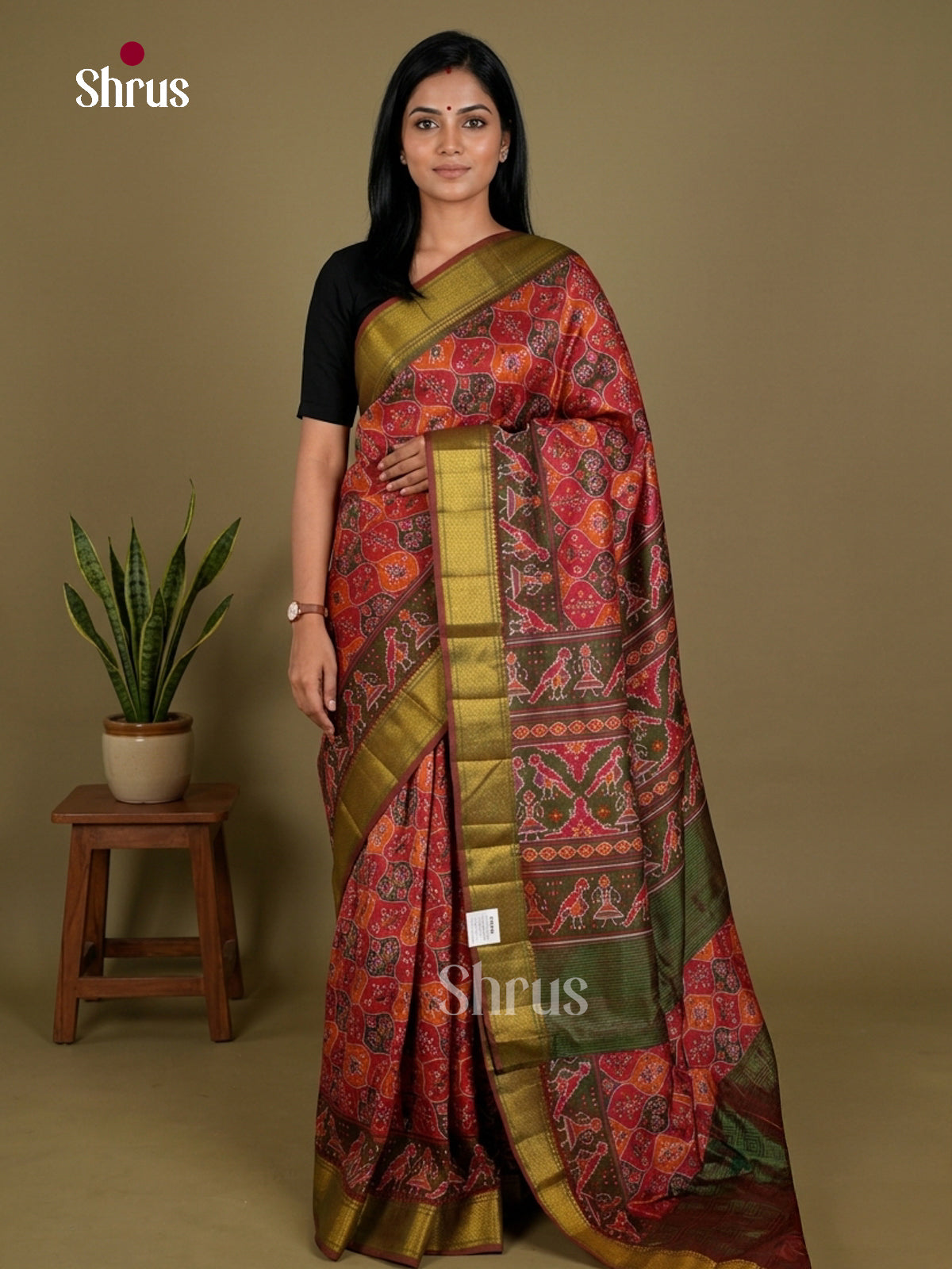 Semi Patola Saree - EDS21032 - Shop on Shrus.com