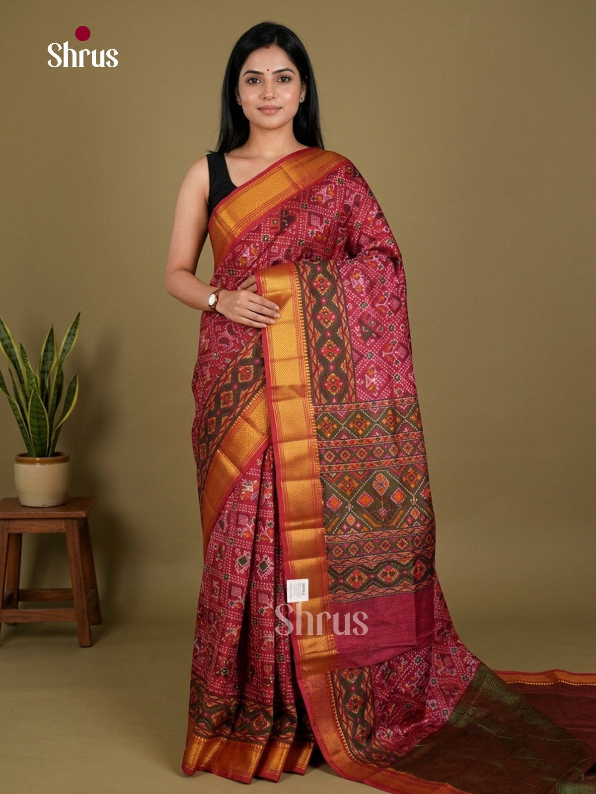 Semi Patola Saree - EDS21033 - Shop on Shrus.com