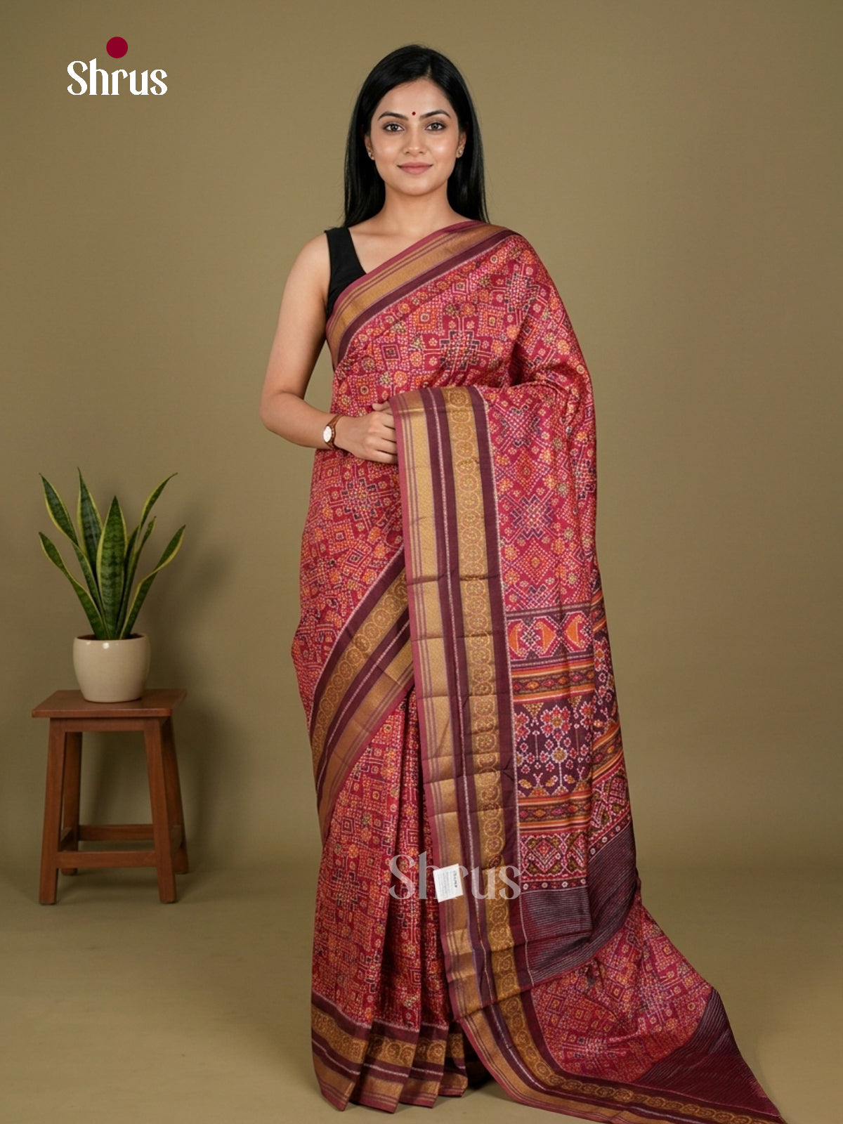 Semi Patola Saree - EDS21042 - Shop on Shrus.com