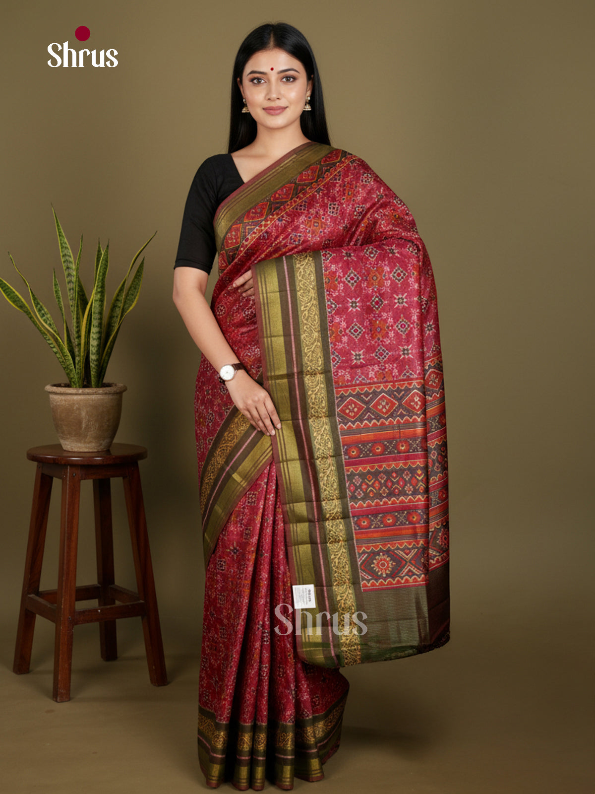 Semi Patola Saree - EDS21043 - Shop on Shrus.com