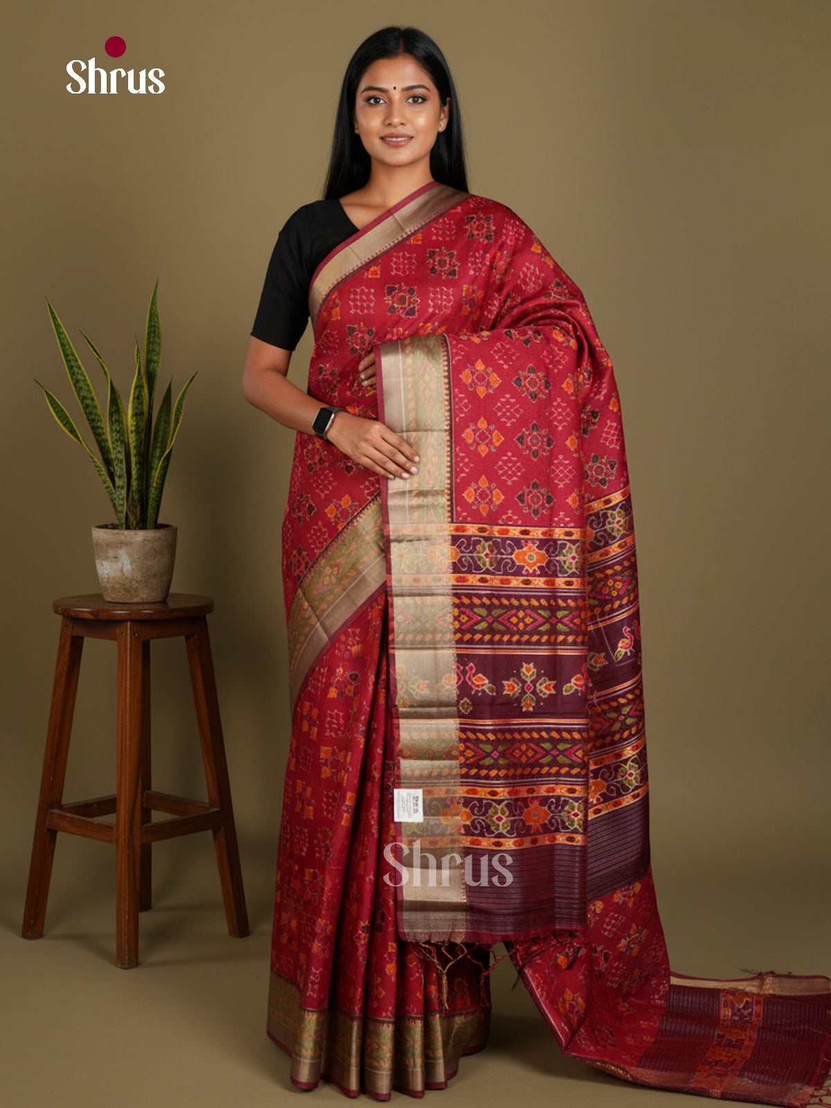 Semi Patola Saree - EDS21044 - Shop on Shrus.com
