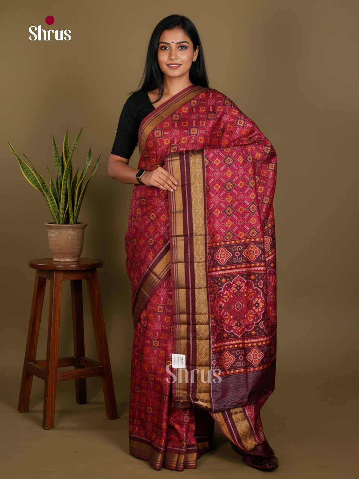 Semi Patola Saree - EDS21045 - Shop on Shrus.com
