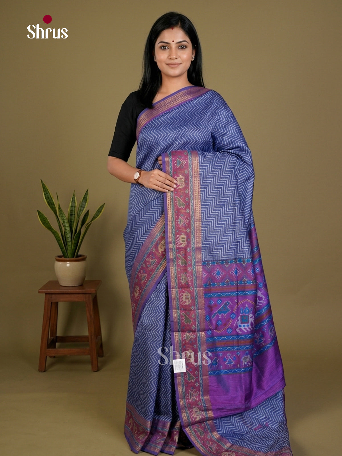 Semi Patola Saree - EDS21055 - Shop on Shrus.com