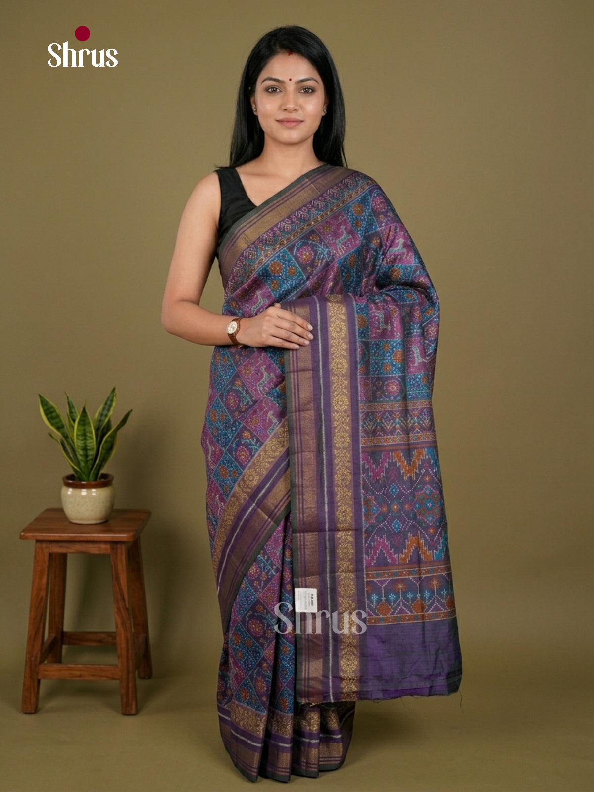 Semi Patola Saree - EDS21057 - Shop on Shrus.com