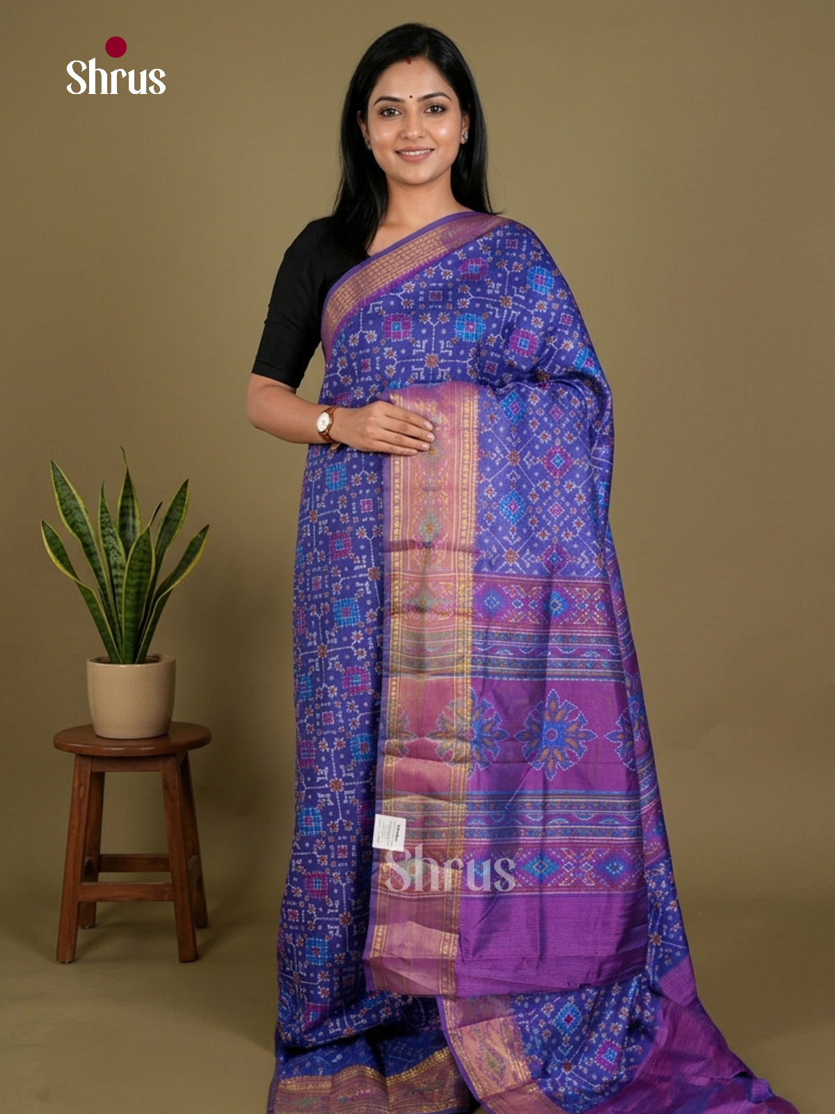 Semi Patola Saree - EDS21058 - Shop on Shrus.com