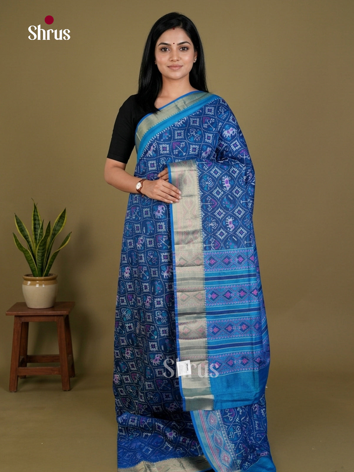 Semi Patola Saree - EDS21059 - Shop on Shrus.com