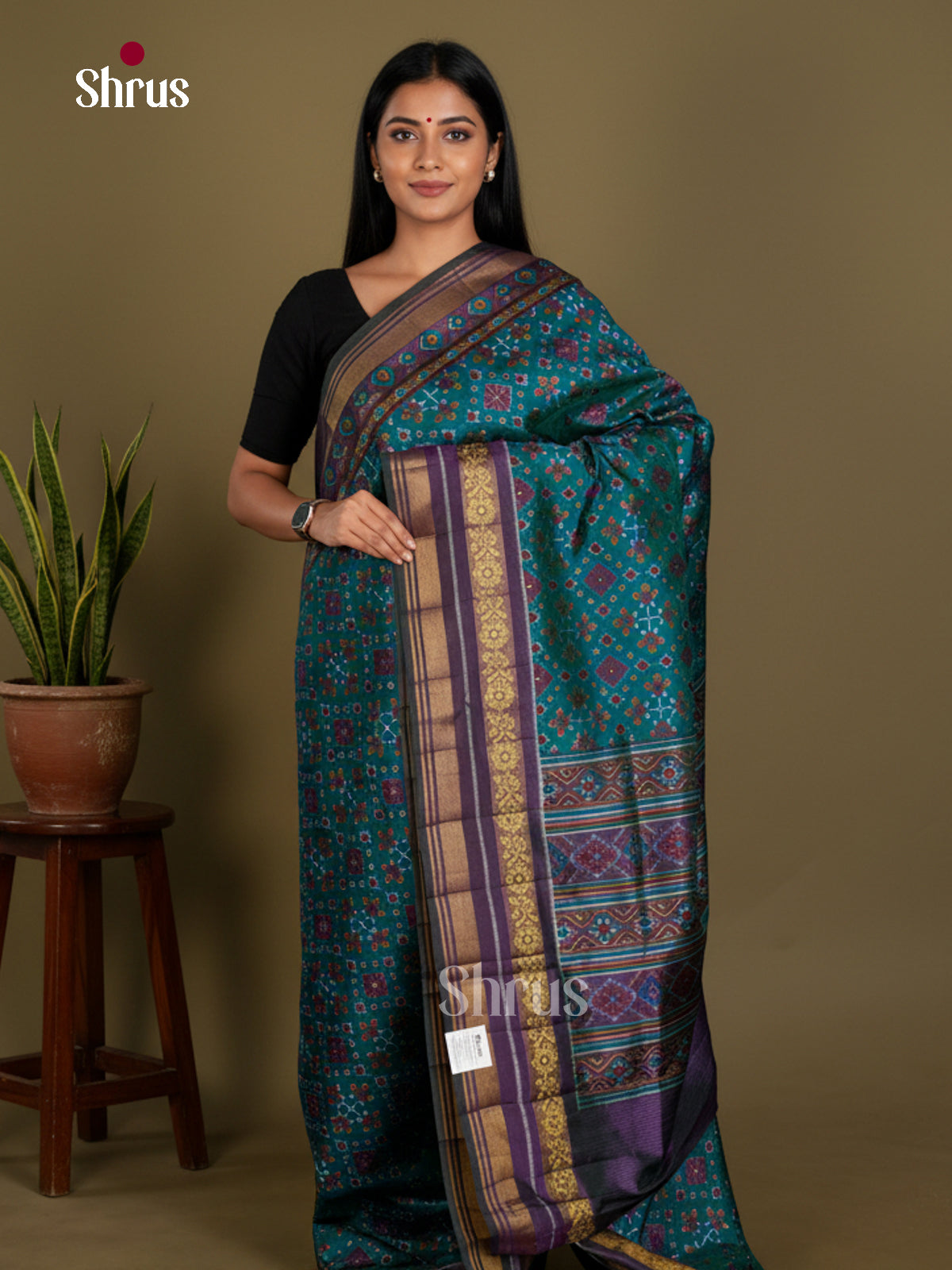 Semi Patola Saree - EDS21067 - Shop on Shrus.com
