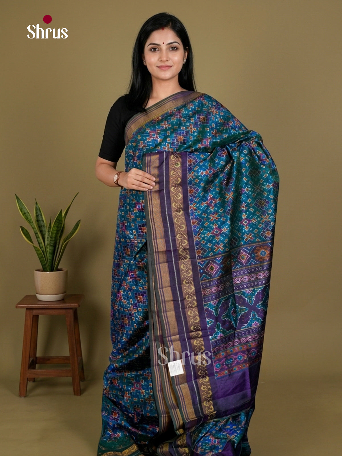 Semi Patola Saree - EDS21073 - Shop on Shrus.com