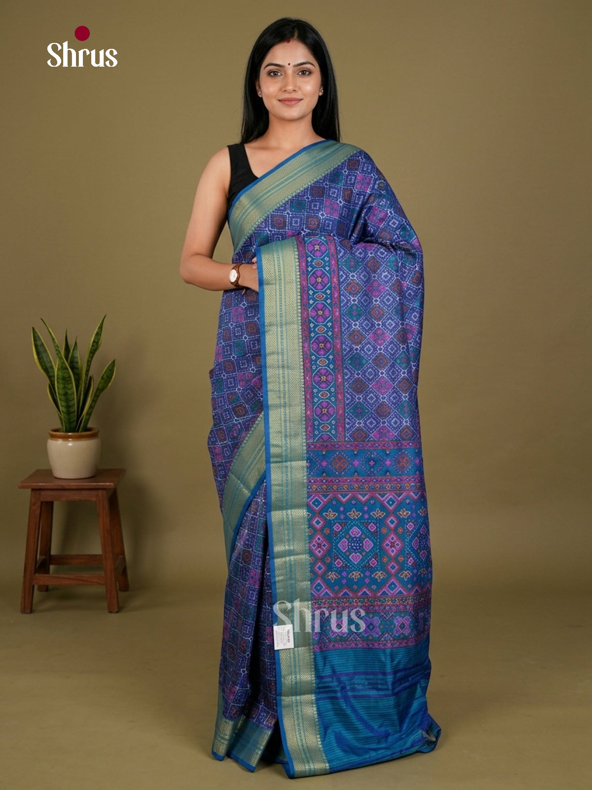 Semi Patola Saree - EDS21079 - Shop on Shrus.com