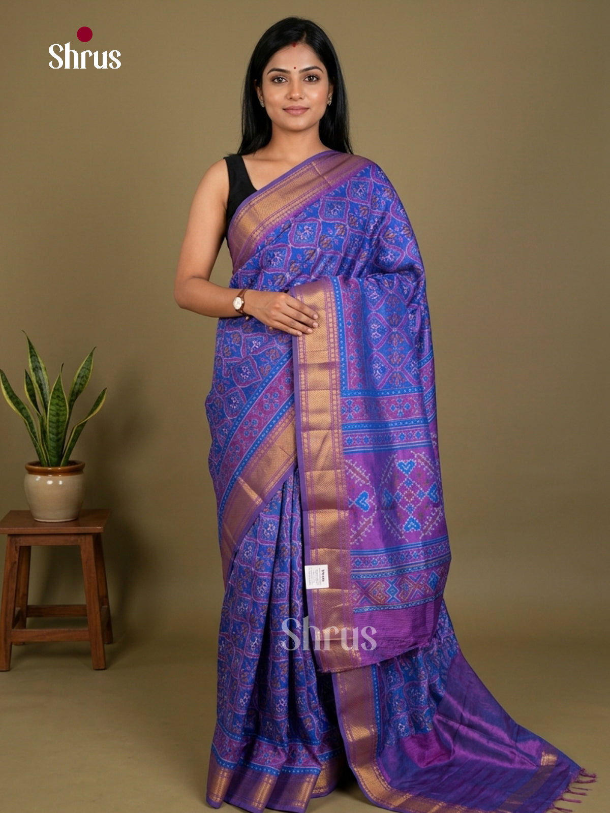 Semi Patola Saree - EDS21081 - Shop on Shrus.com