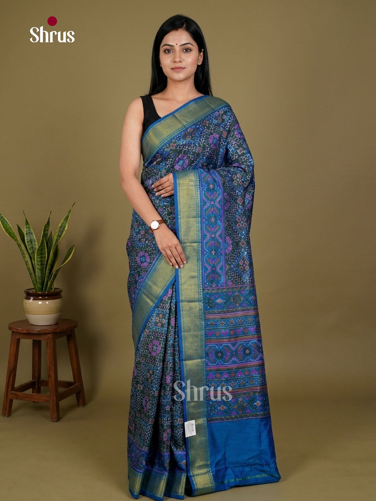 Semi Patola Saree - EDS21083 - Shop on Shrus.com