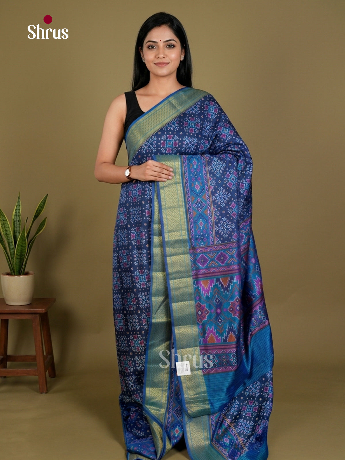 Semi Patola Saree - EDS21085 - Shop on Shrus.com