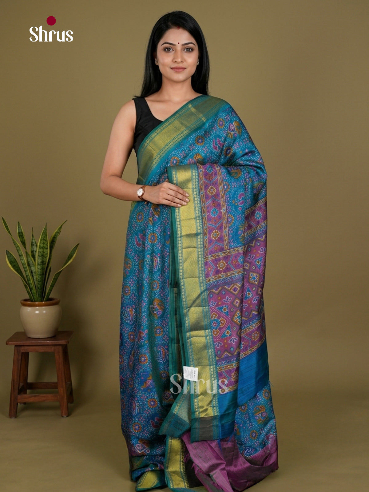 Semi Patola Saree - EDS21092 - Shop on Shrus.com
