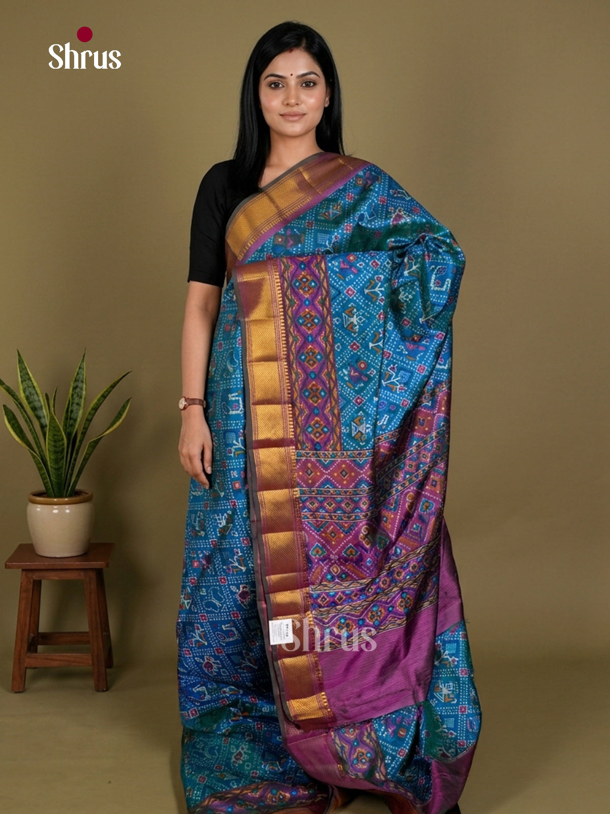 Semi Patola Saree - EDS21094 - Shop on Shrus.com