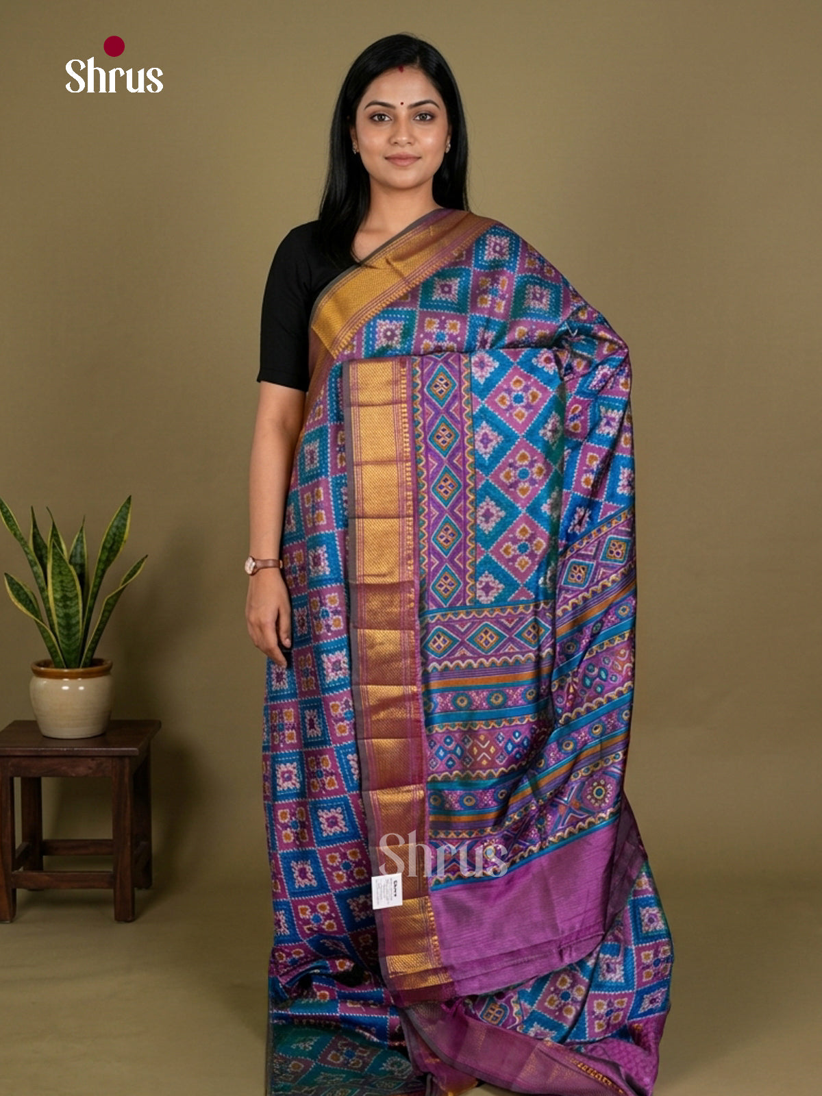 Semi Patola Saree - EDS21096 - Shop on Shrus.com