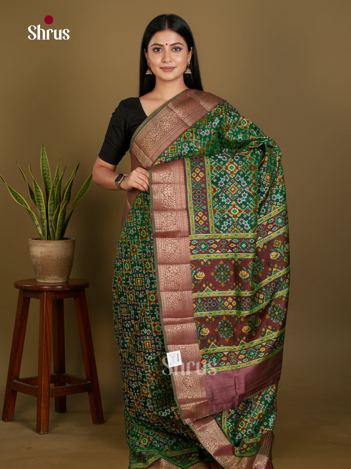 Semi Patola Saree - EDS21111 - Shop on Shrus.com