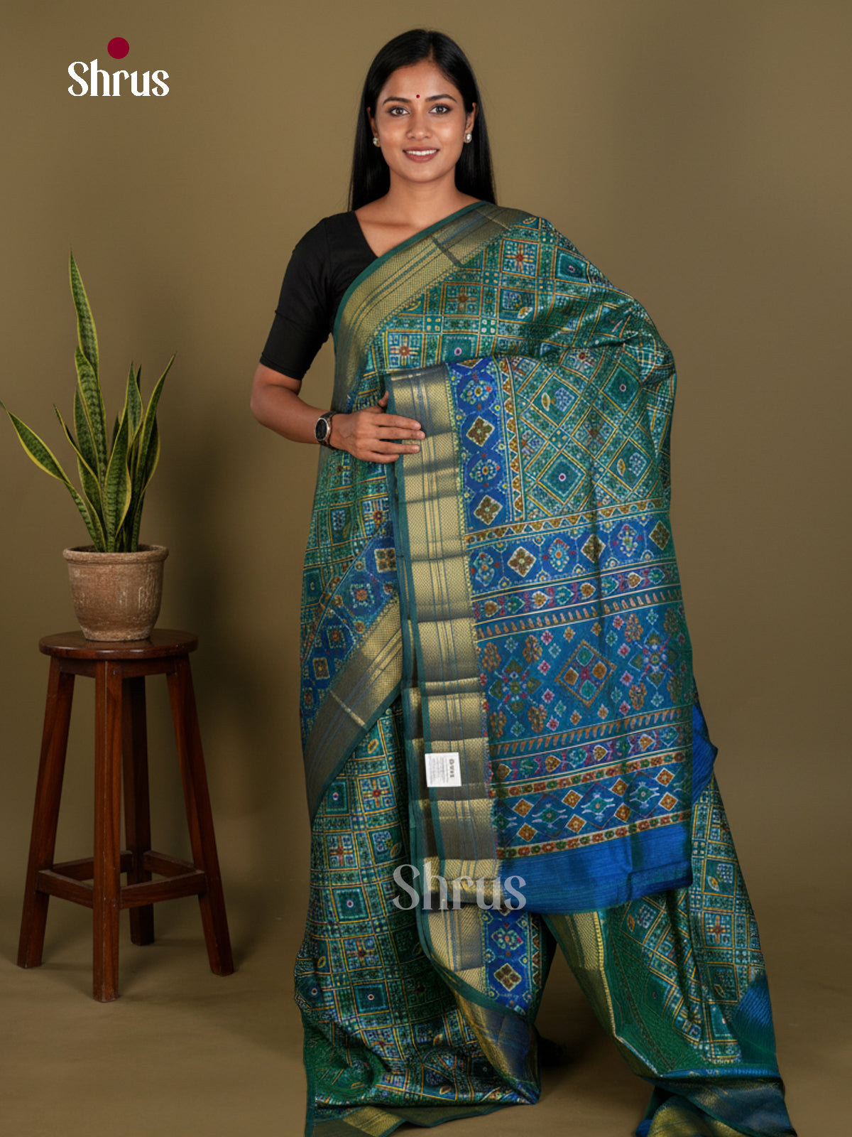 Semi Patola Saree - EDS21115 - Shop on Shrus.com