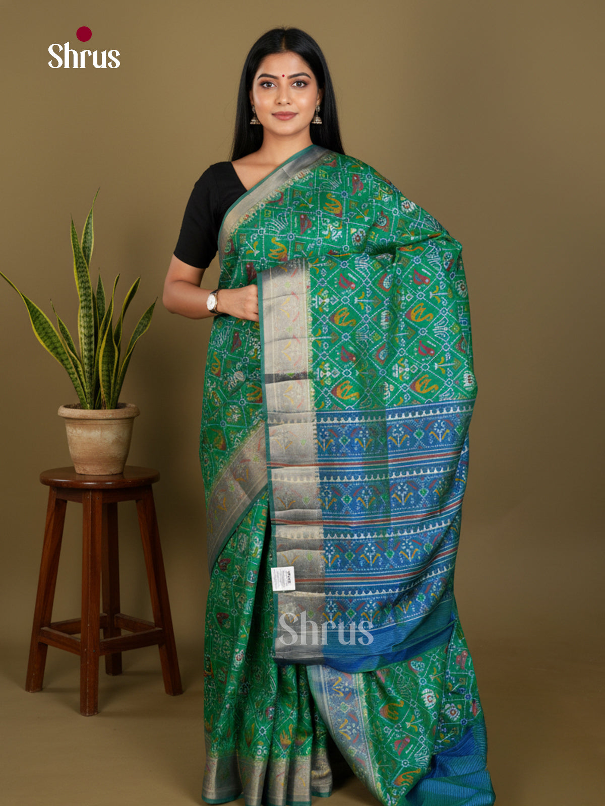 Semi Patola Saree - EDS21118 - Shop on Shrus.com