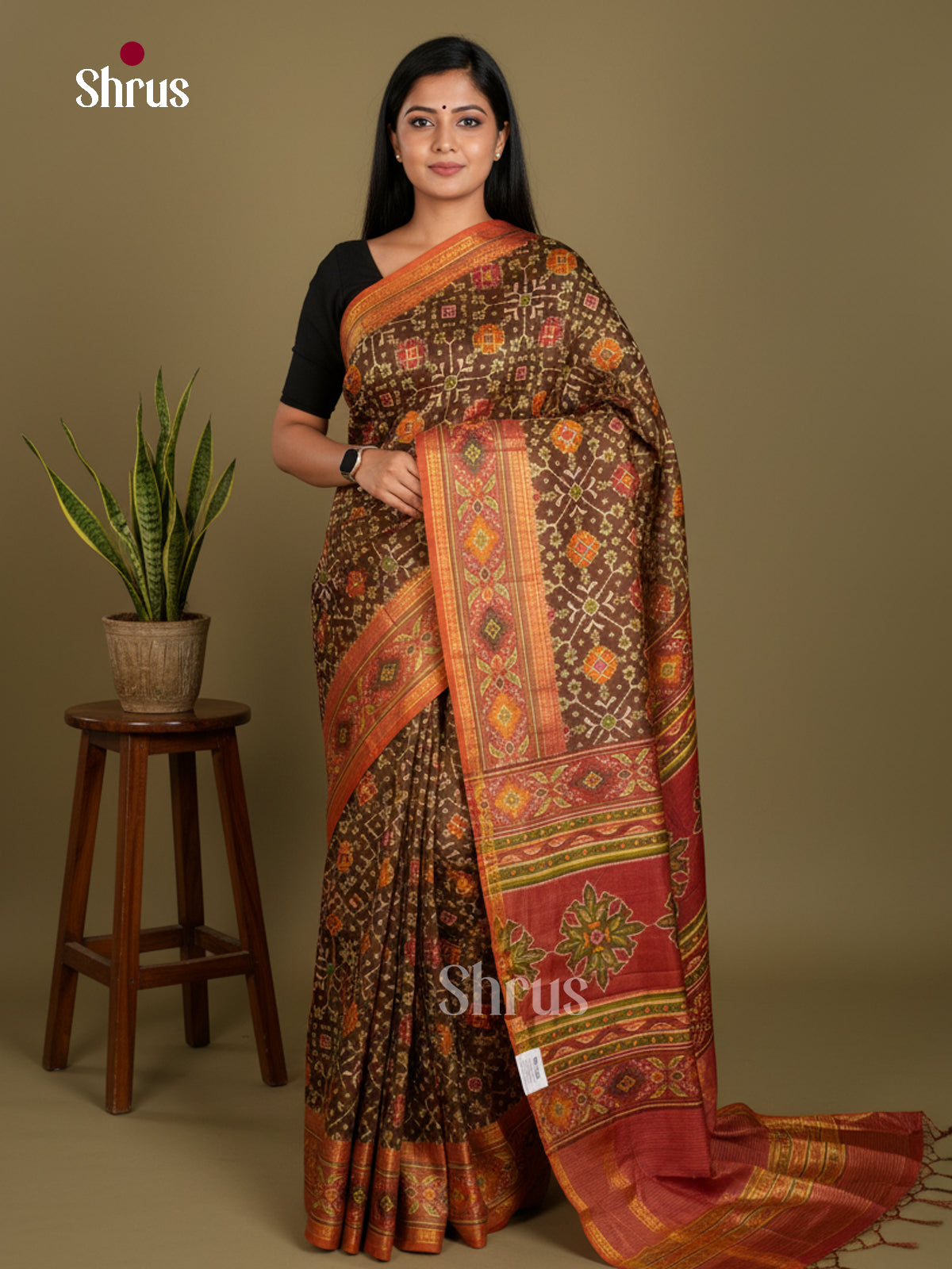 Semi Patola Saree - EDS21127 - Shop on Shrus.com