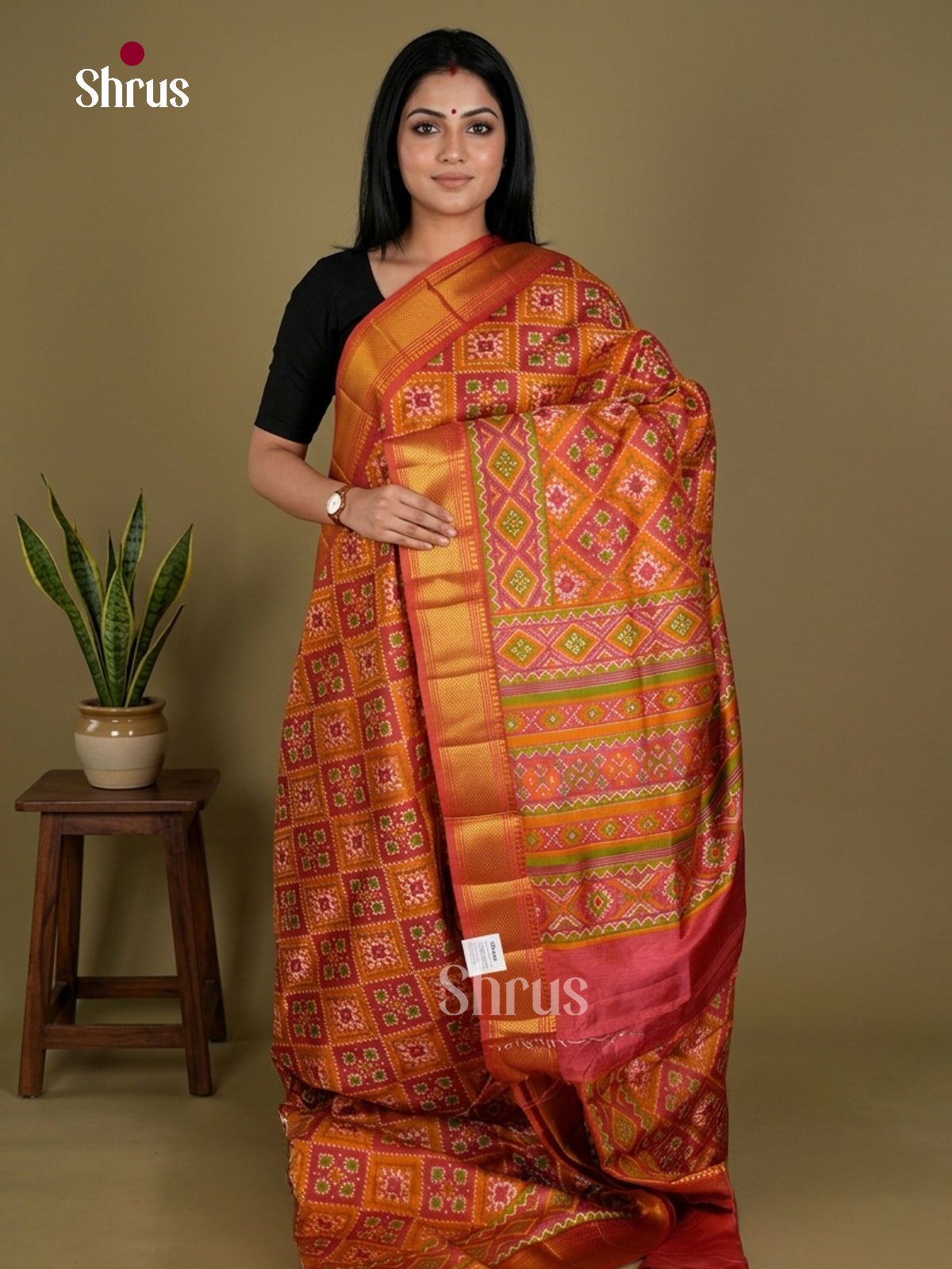Semi Patola Saree - EDS21135 - Shop on Shrus.com