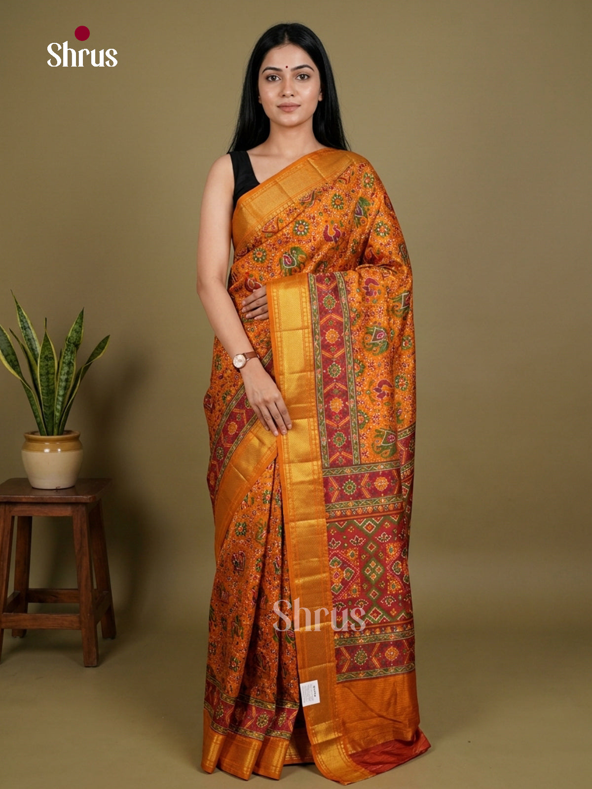 Semi Patola Saree - EDS21143 - Shop on Shrus.com
