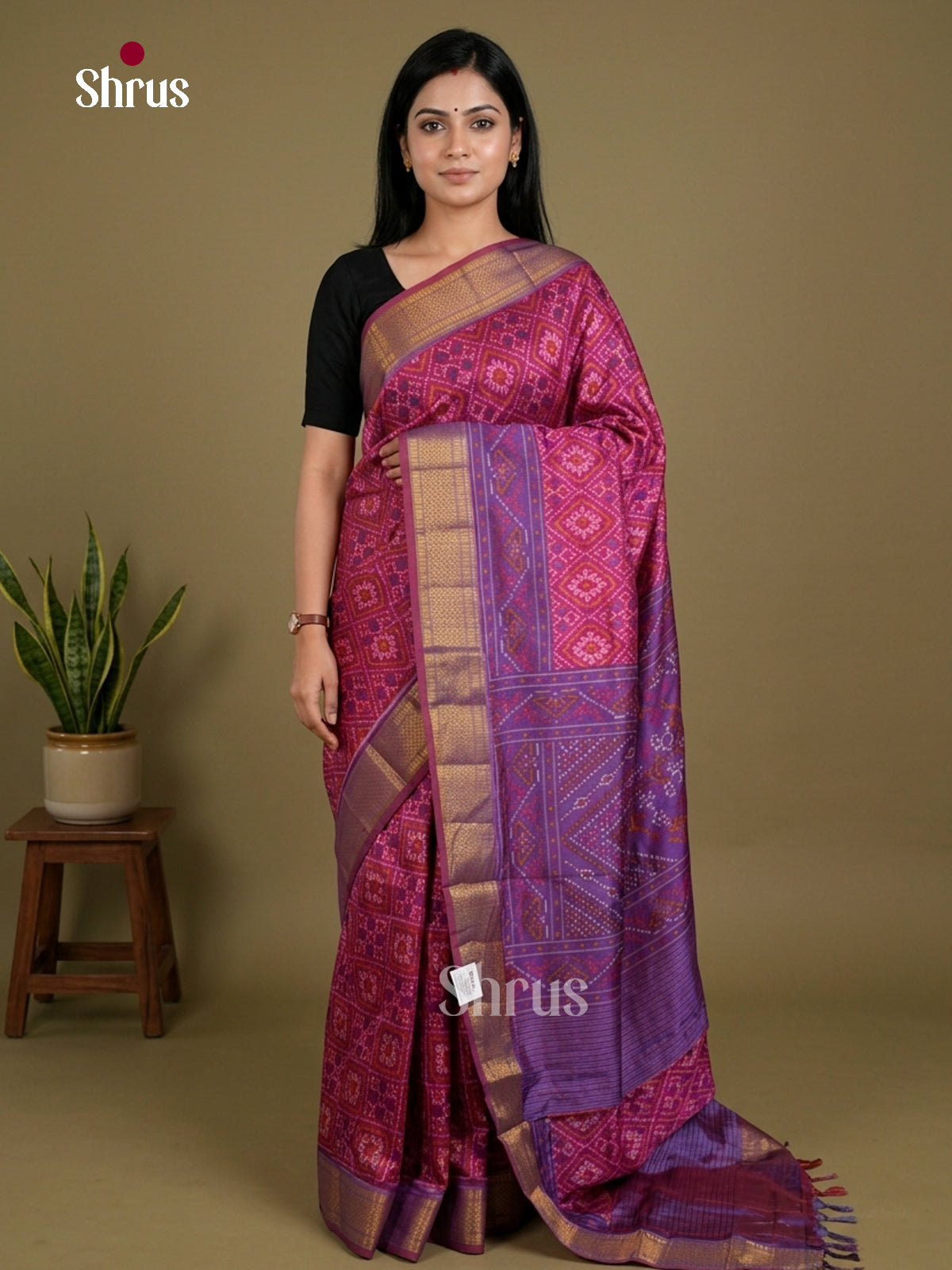 Semi Patola Saree - EDS21164 - Shop on Shrus.com