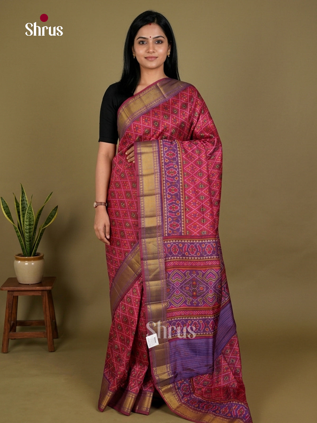 Semi Patola Saree - EDS21165 - Shop on Shrus.com
