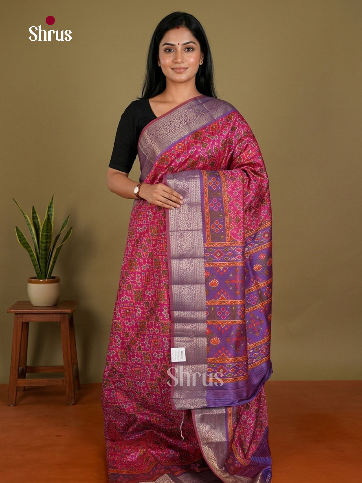 Semi Patola Saree - EDS21167 - Shop on Shrus.com