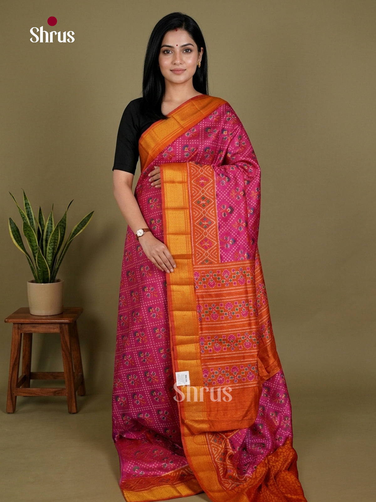 Semi Patola Saree - EDS21168 - Shop on Shrus.com