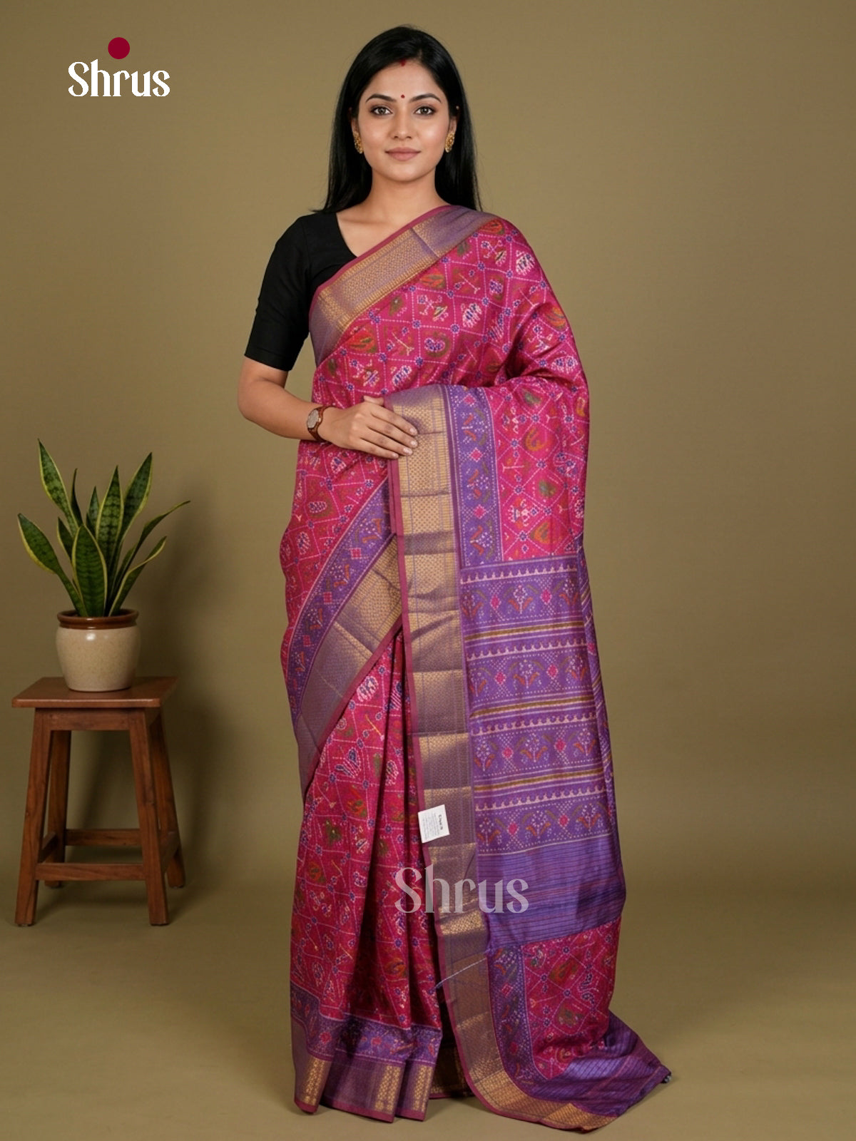 Semi Patola Saree - EDS21169 - Shop on Shrus.com