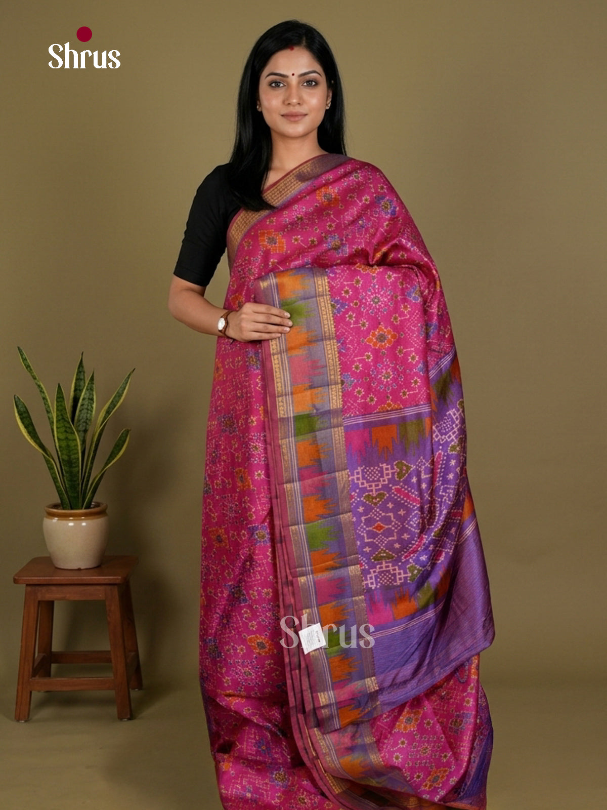 Semi Patola Saree - EDS21171 - Shop on Shrus.com