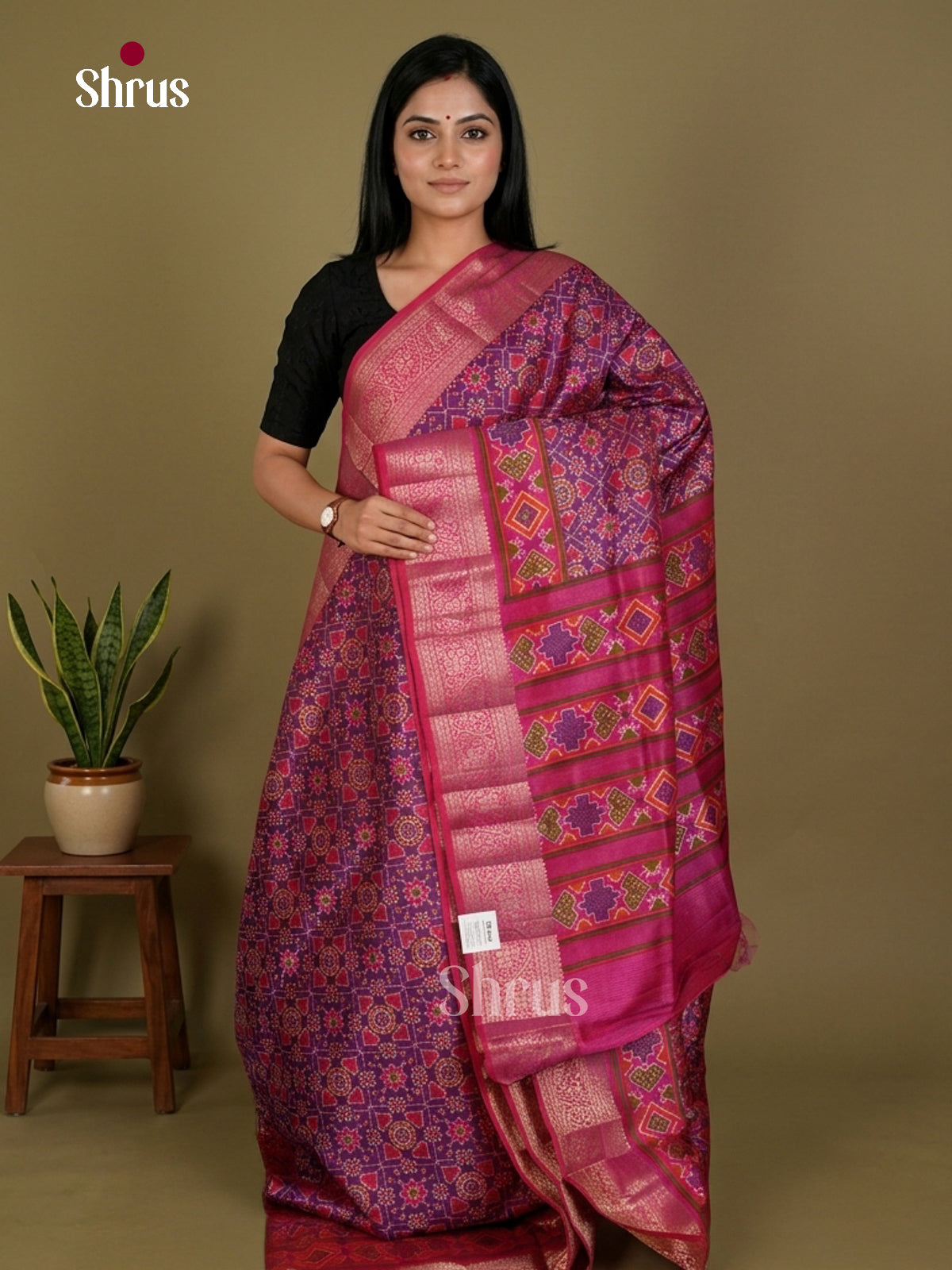 Semi Patola Saree - EDS21175 - Shop on Shrus.com