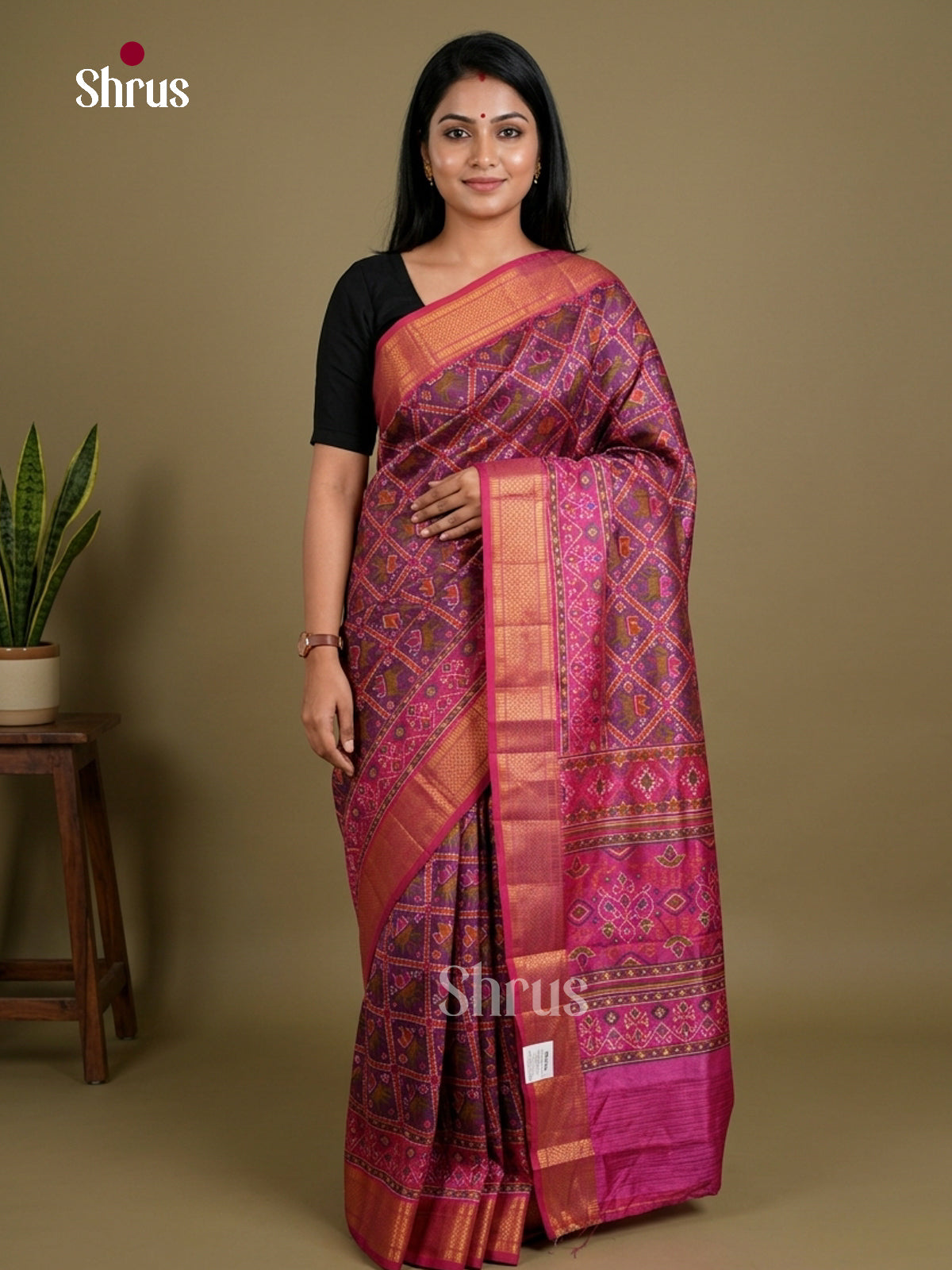 Semi Patola Saree - EDS21180 - Shop on Shrus.com