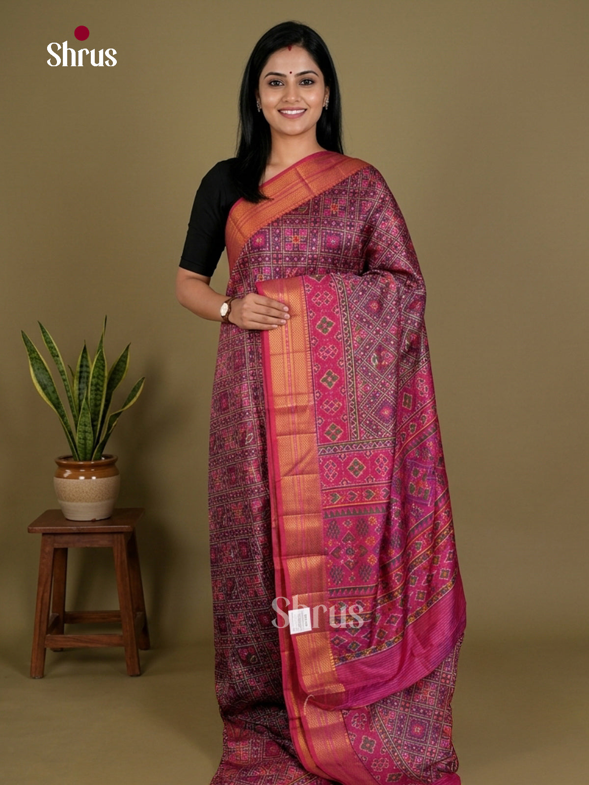 Semi Patola Saree - EDS21185 - Shop on Shrus.com