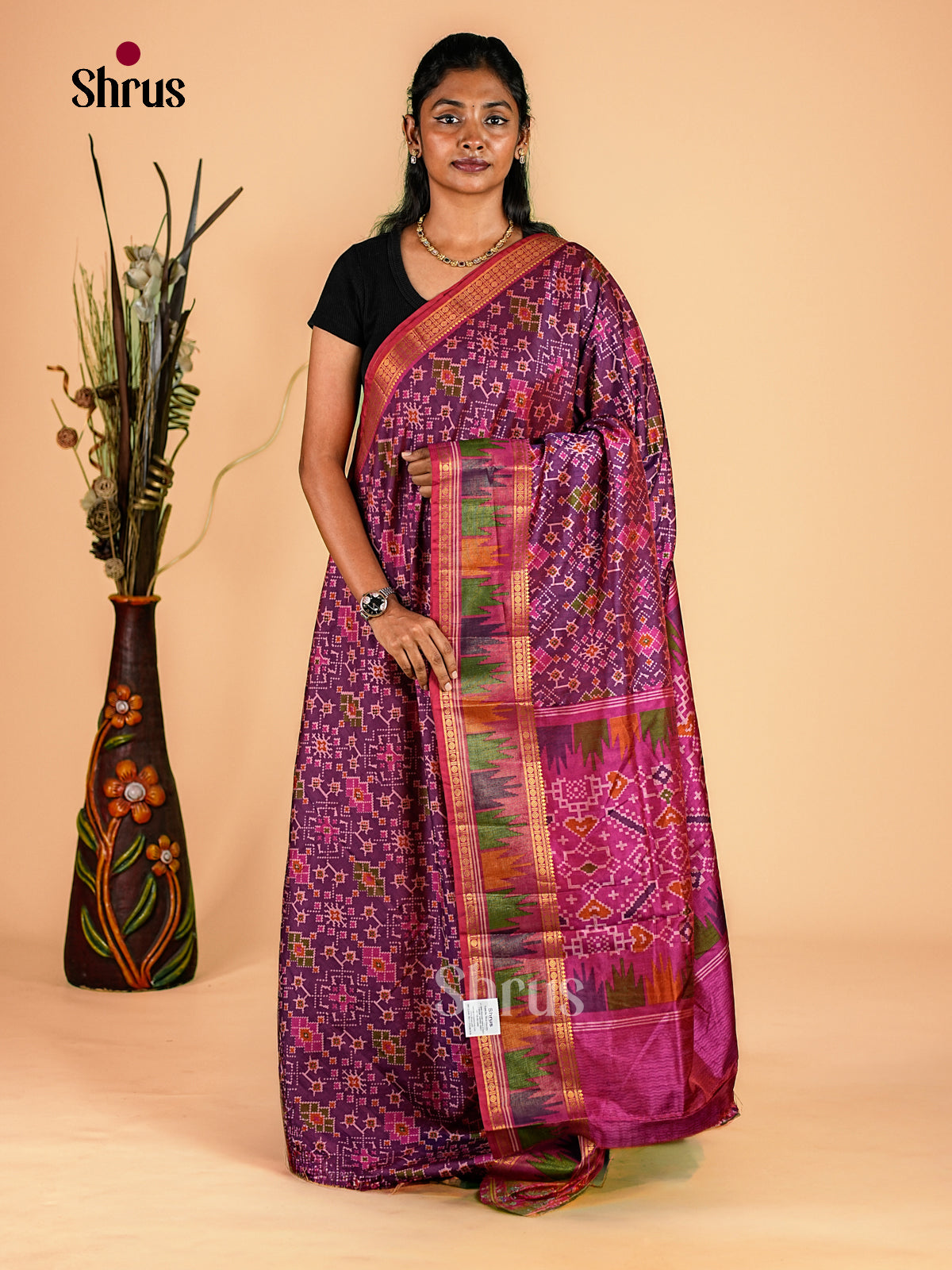 Semi Patola Saree - EDS21190