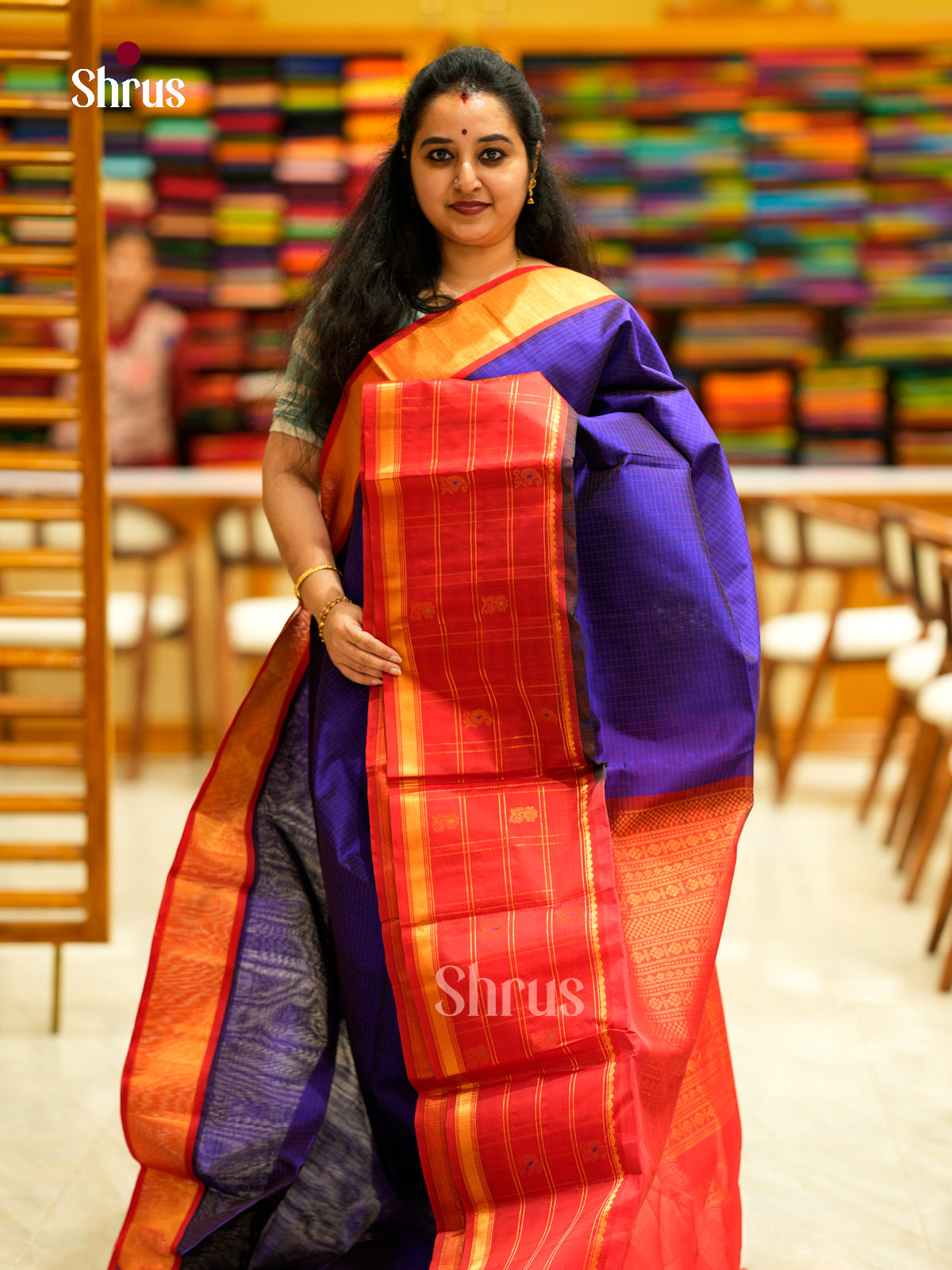 Silk Cotton Saree - EDS29018 - Shop on Shrus.com