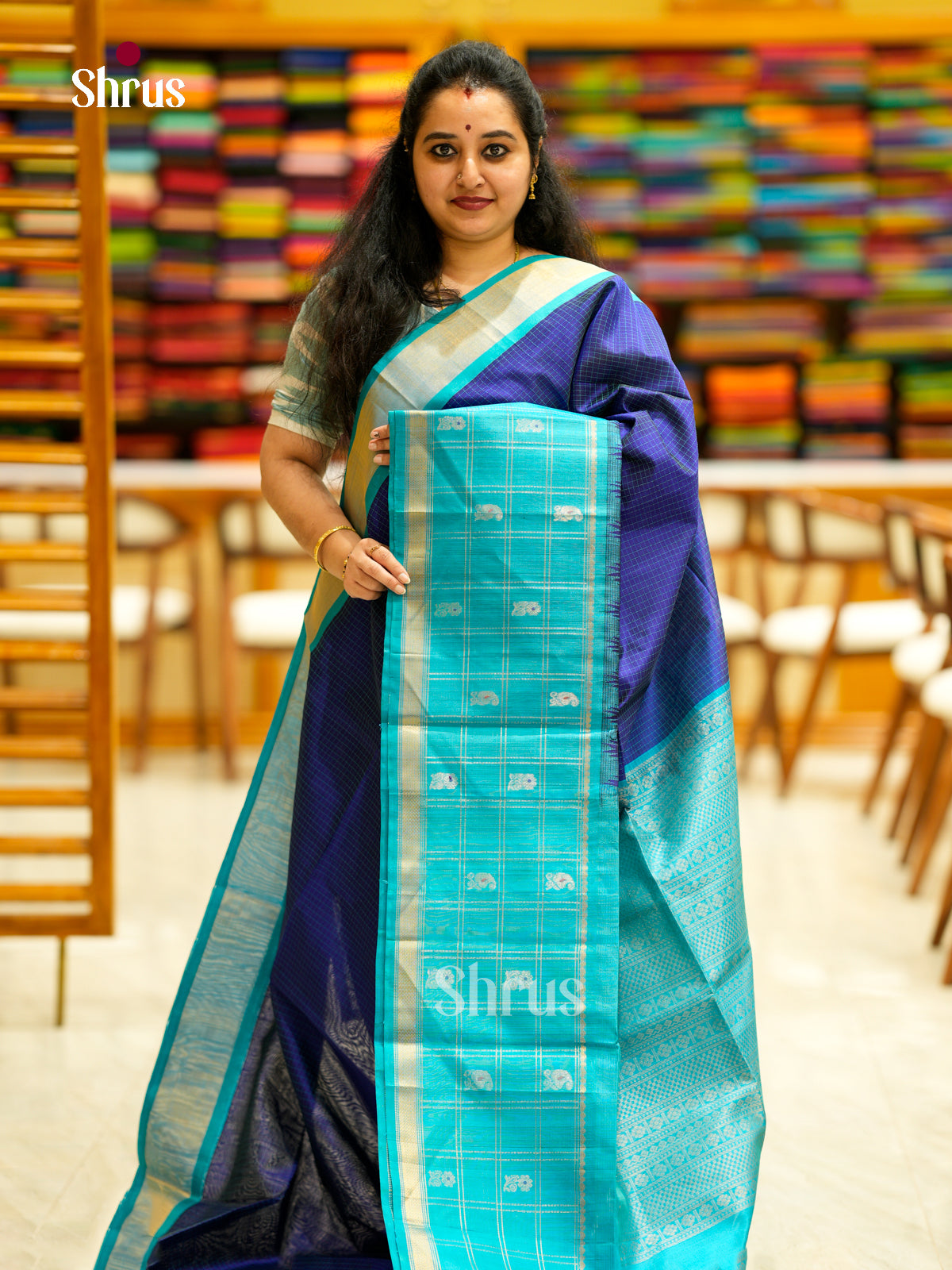 Silk Cotton Saree - EDS29022 - Shop on Shrus.com