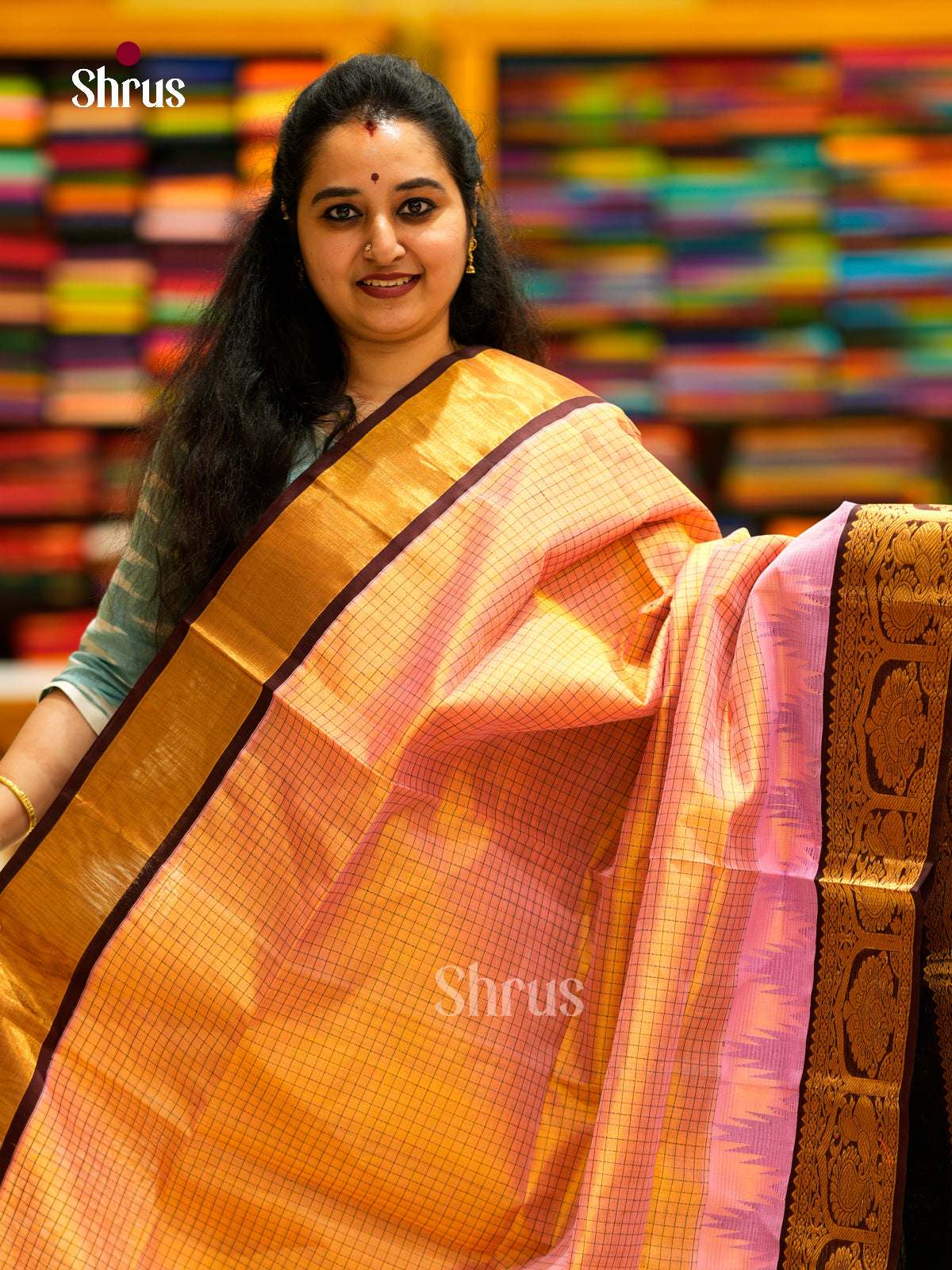 Silk Cotton Saree - EDS29027 - Shop on Shrus.com