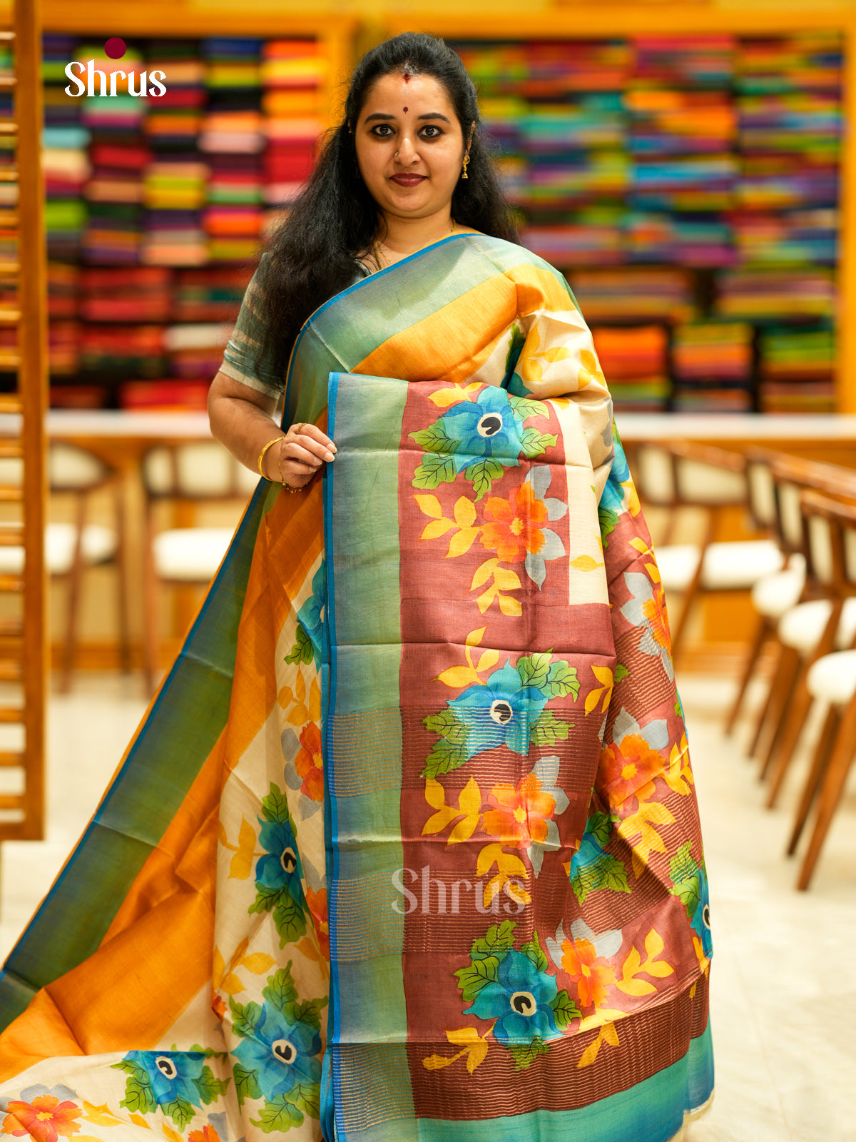 Tussar Saree - EDS29040 - Shop on Shrus.com